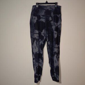 Oalka Grey Camo Leggins Joggers Size L